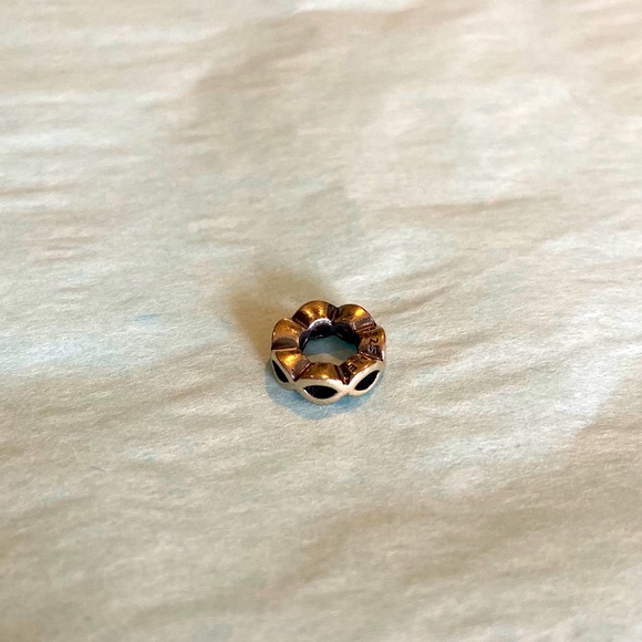 Retired Pandora Open Sky Infinity Mini Spacer Silver Charm - Picture 2 of 11